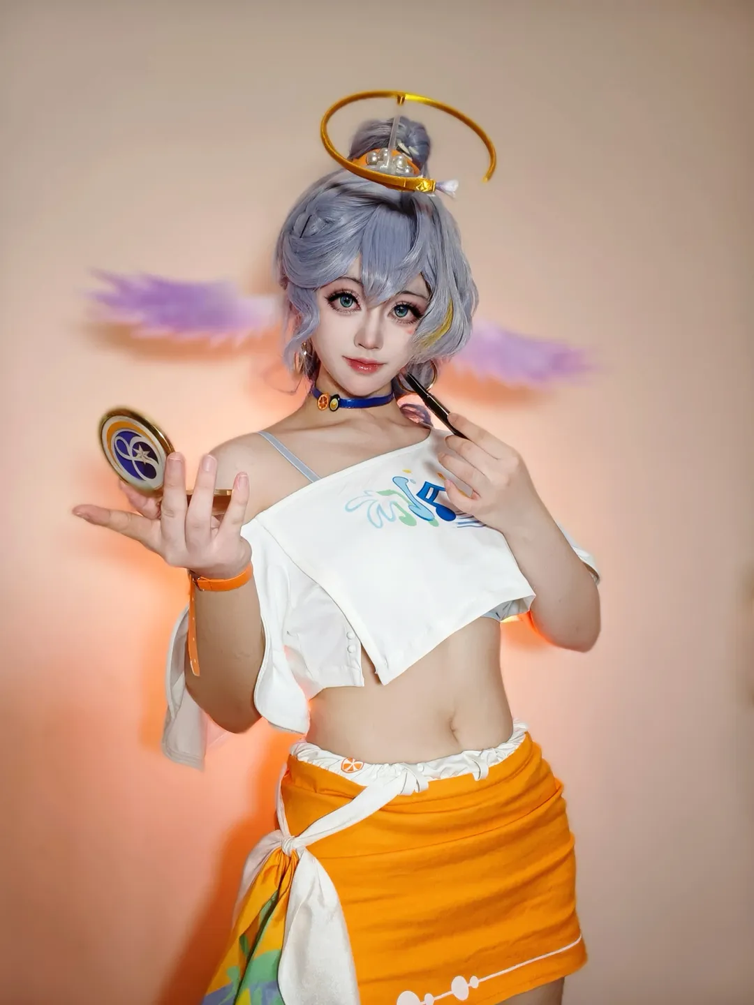 【知更鳥cos】夏日海邊的橙白記憶 - 第 1 張