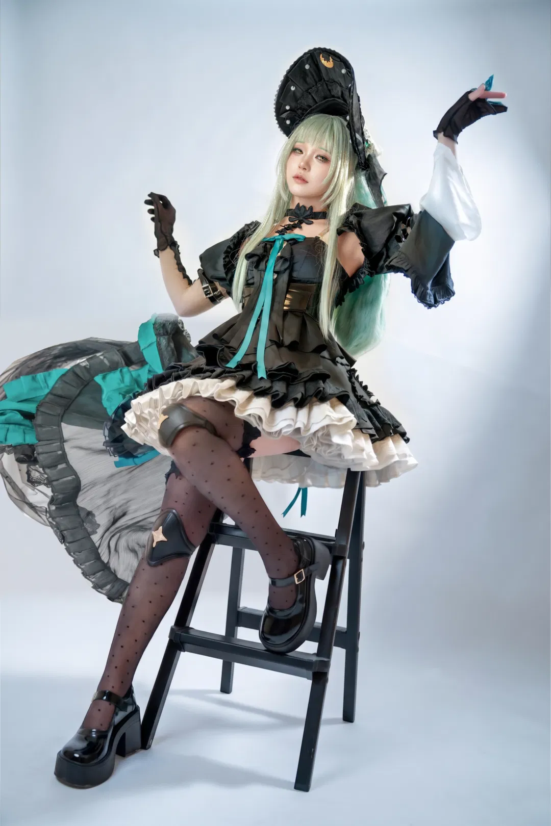 【若葉睦cos】明日方舟Ave Mujica舞臺服還原記錄 - 第 1 張