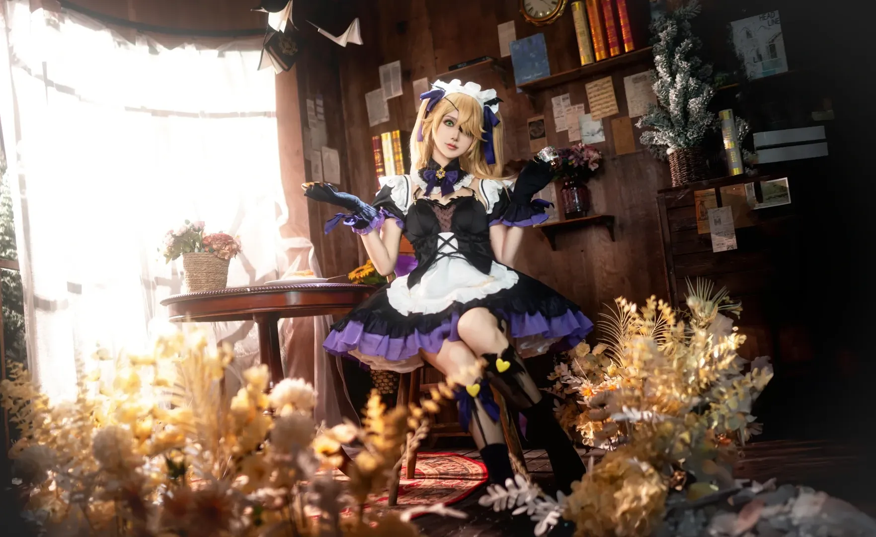 【菲謝爾cos】原神小艾咪的暗夜女僕正片 - 第 4 張