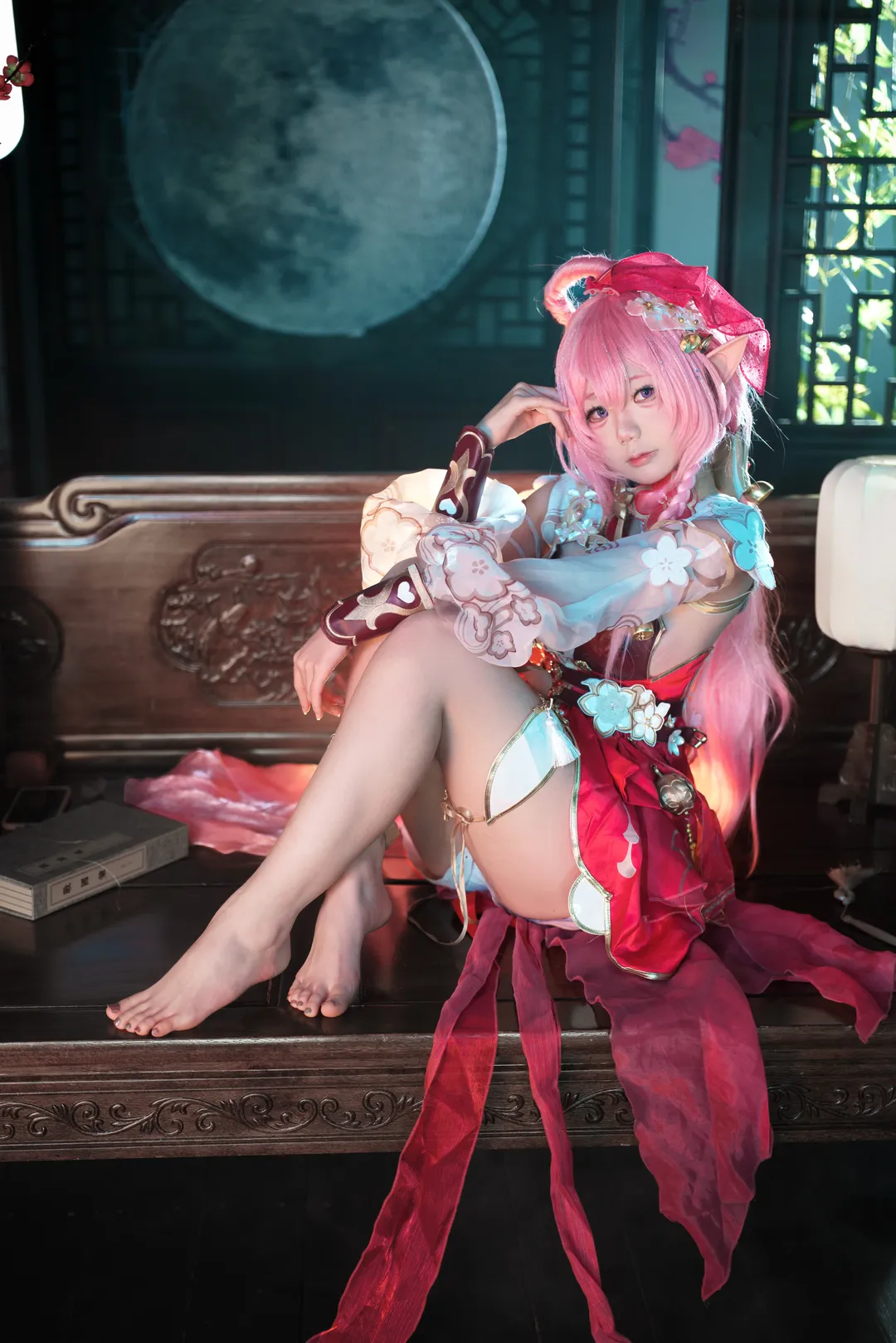 【爱莉希雅cos】崩坏三的粉色妖精陪你过除夕 - 第 1 张