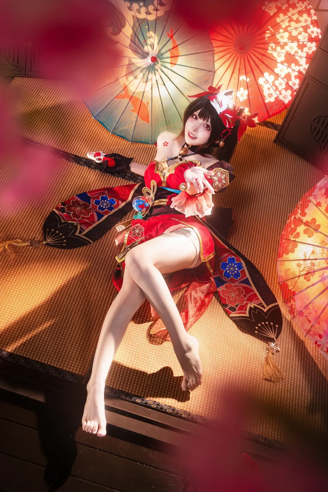 【花火cos】崩壞星穹鐵道，紅黑和風裡的遊戲人間 - 第 6 張