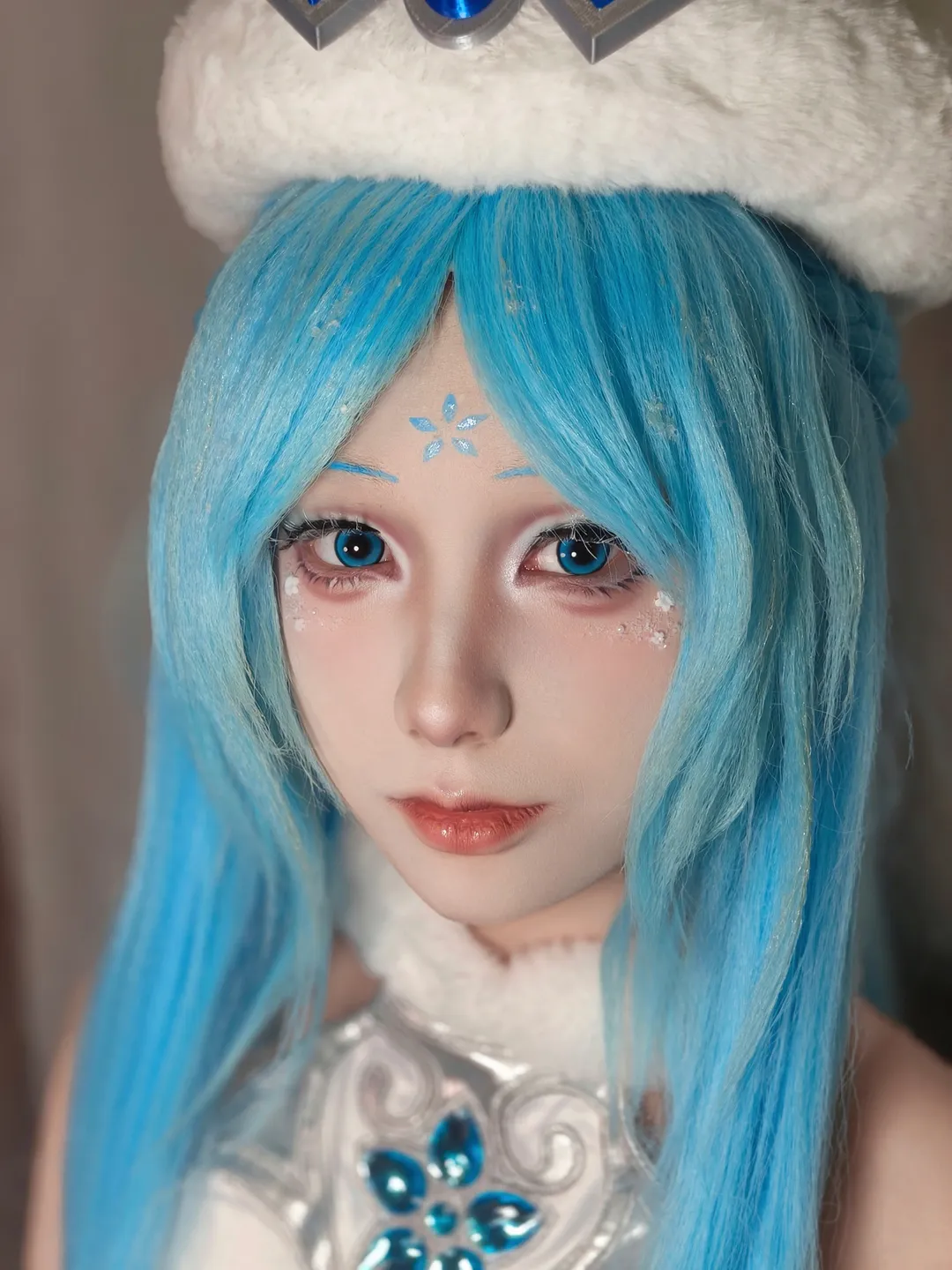 【王昭君 コスプレ】王昭君 デフォルトスキンの氷雪メイクのディテール分解 - 2 枚目