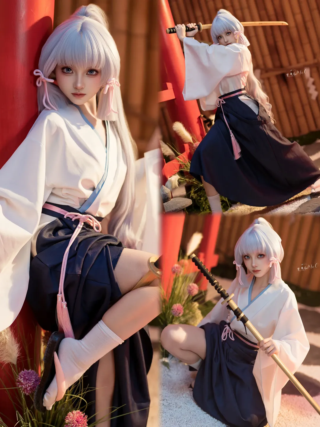 【神里绫华cos】和风木刀动作参考与拍摄分享 - 第 1 张