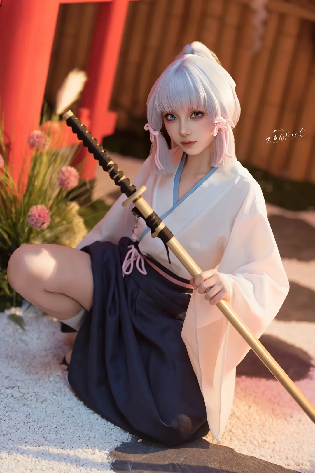【神里绫华cos】和风木刀动作参考与拍摄分享 - 第 4 张