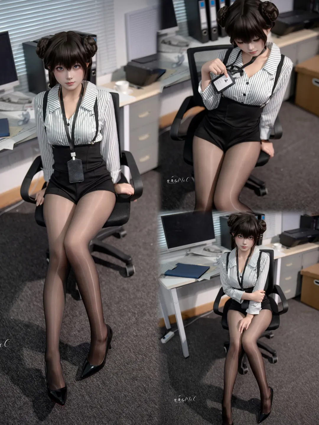 【妃咲cos】碧蓝档案办公室制服风格穿搭展示 - 第 1 张