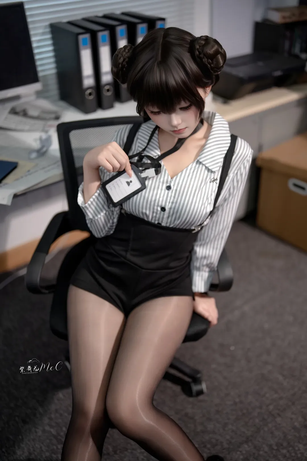 【妃咲cos】碧蓝档案办公室制服风格穿搭展示 - 第 3 张