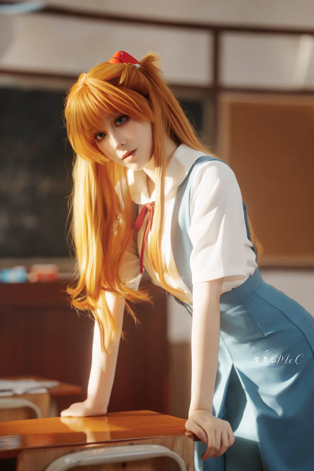 【明日香cos】教室里的日常光影与动作参考 - 第 3 张