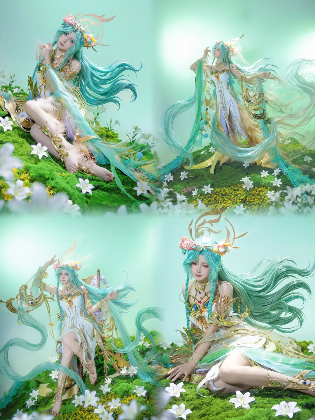 貂蝉cos 王者荣耀貂蝉穆夏 繁花与蝶的绝美幻境 - 第 1 张