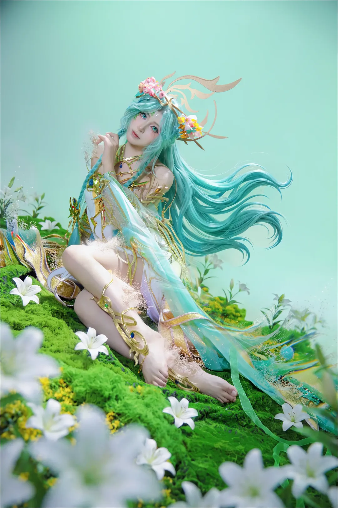 貂蝉cos 王者荣耀貂蝉穆夏 繁花与蝶的绝美幻境 - 第 3 张