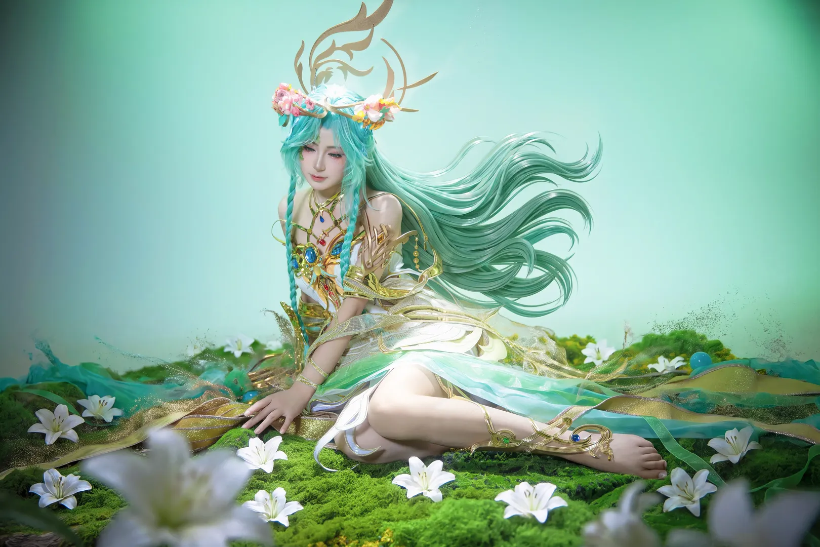 貂蝉cos 王者荣耀貂蝉穆夏 繁花与蝶的绝美幻境 - 第 4 张