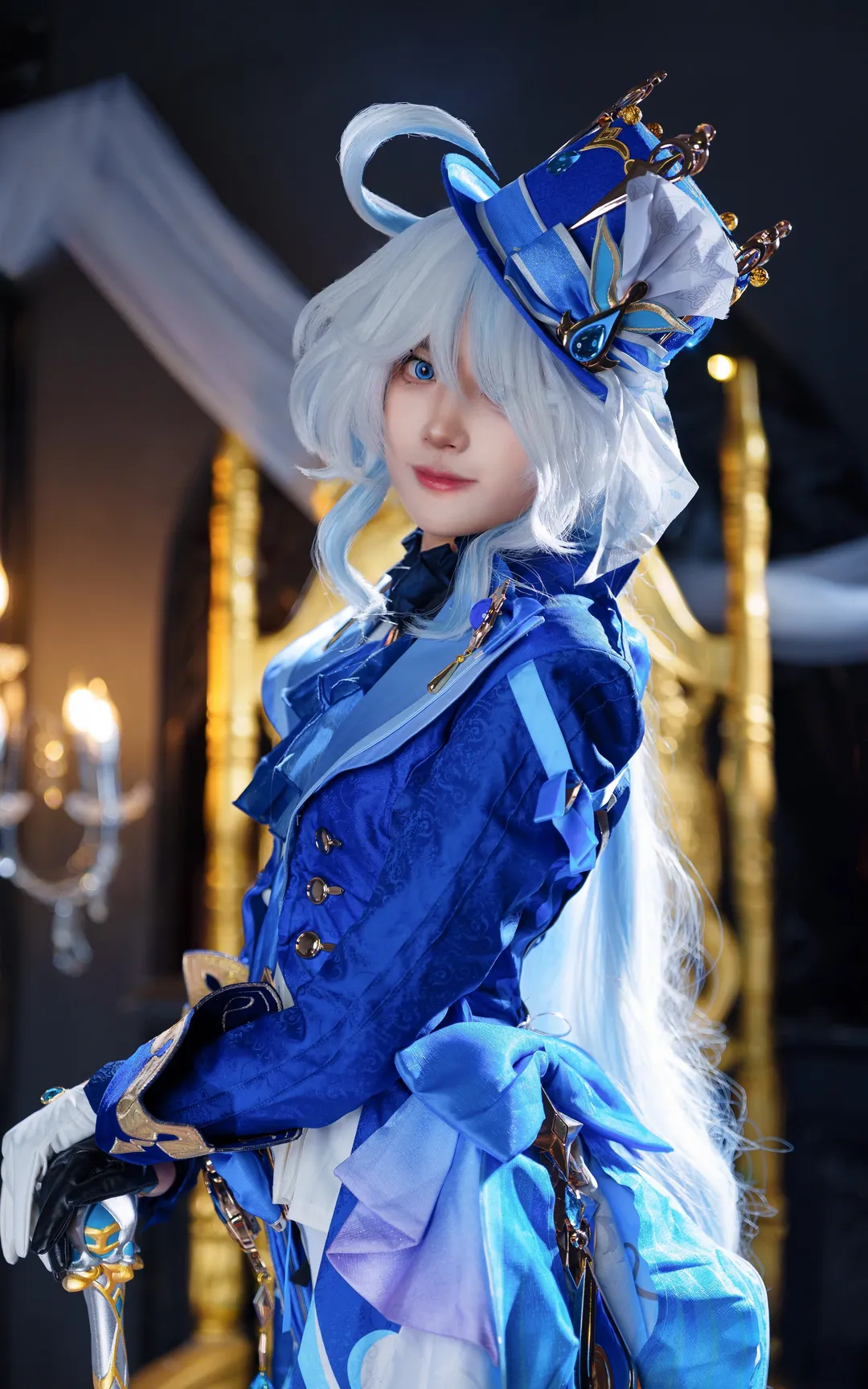 【芙宁娜cos】透明刘海的后期补救与水的国度 - 第 1 张