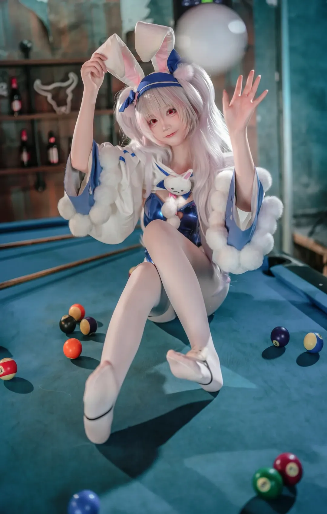 【拉菲cos】碧蓝航线兔女郎皮肤 娃娃机与台球室的奇妙碰撞 - 第 10 张