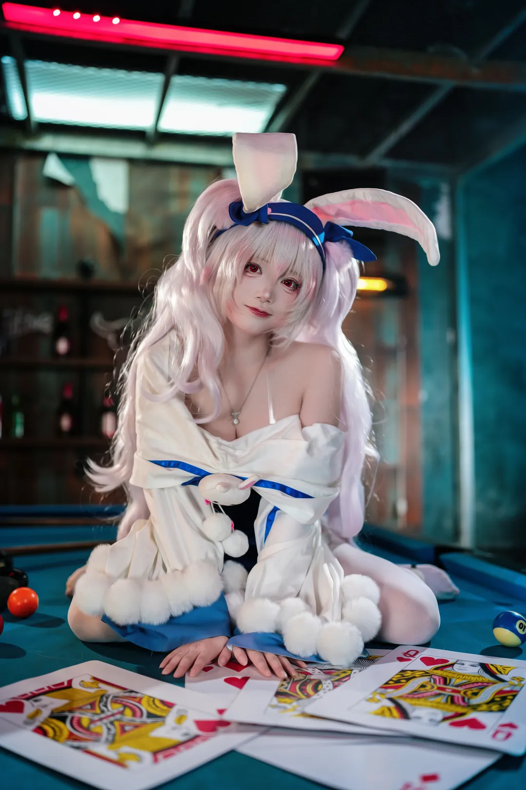 【拉菲cos】碧蓝航线兔女郎皮肤 娃娃机与台球室的奇妙碰撞 - 第 4 张