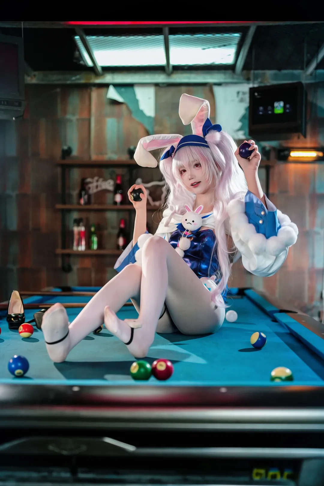 【拉菲cos】碧蓝航线兔女郎皮肤 娃娃机与台球室的奇妙碰撞 - 第 5 张