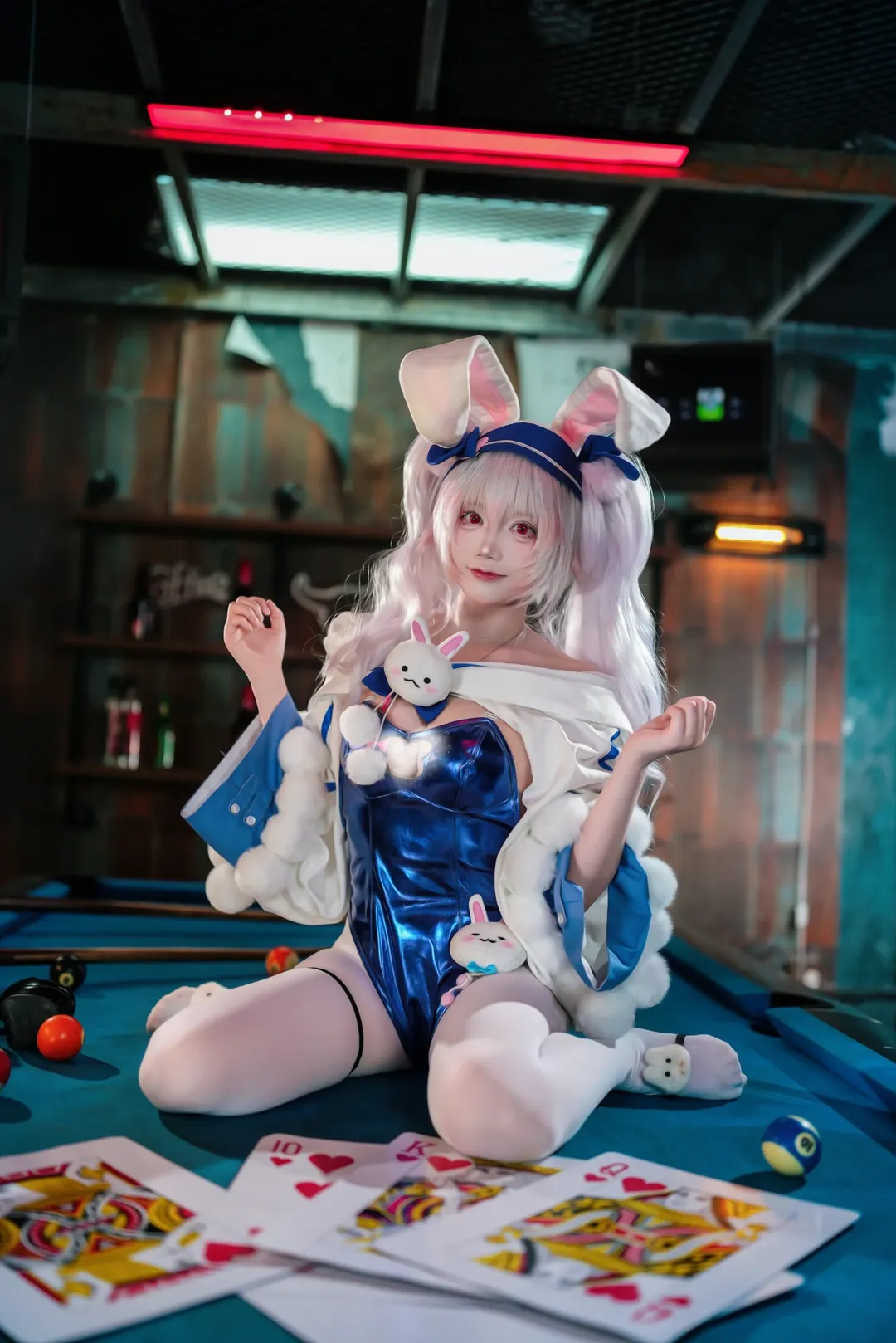 【拉菲cos】碧蓝航线兔女郎皮肤 娃娃机与台球室的奇妙碰撞 - 第 7 张