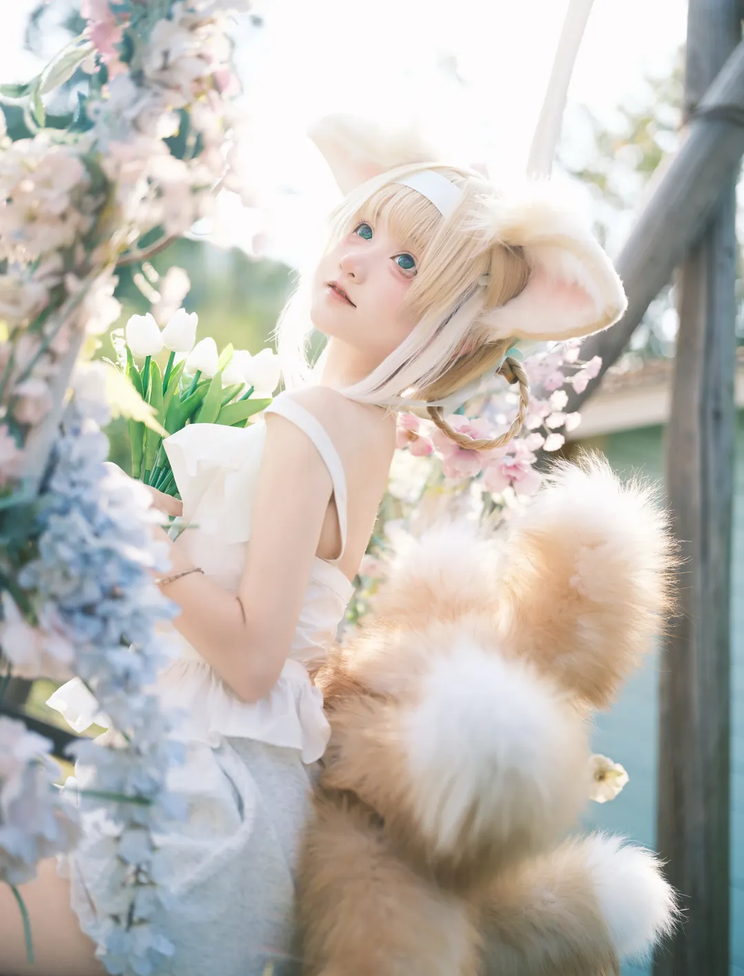 【鈴蘭cos】明日方舟花園裡的夢幻邂逅 - 第 1 張