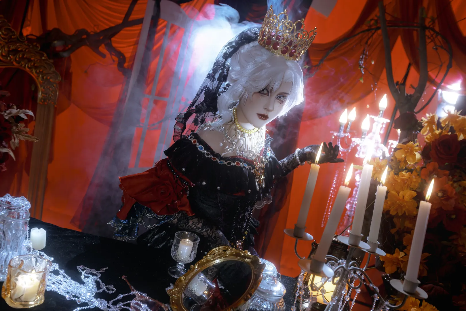 【红夫人cos】第五人格红夫人虚妄，踏入暗黑庄园的华丽演绎
