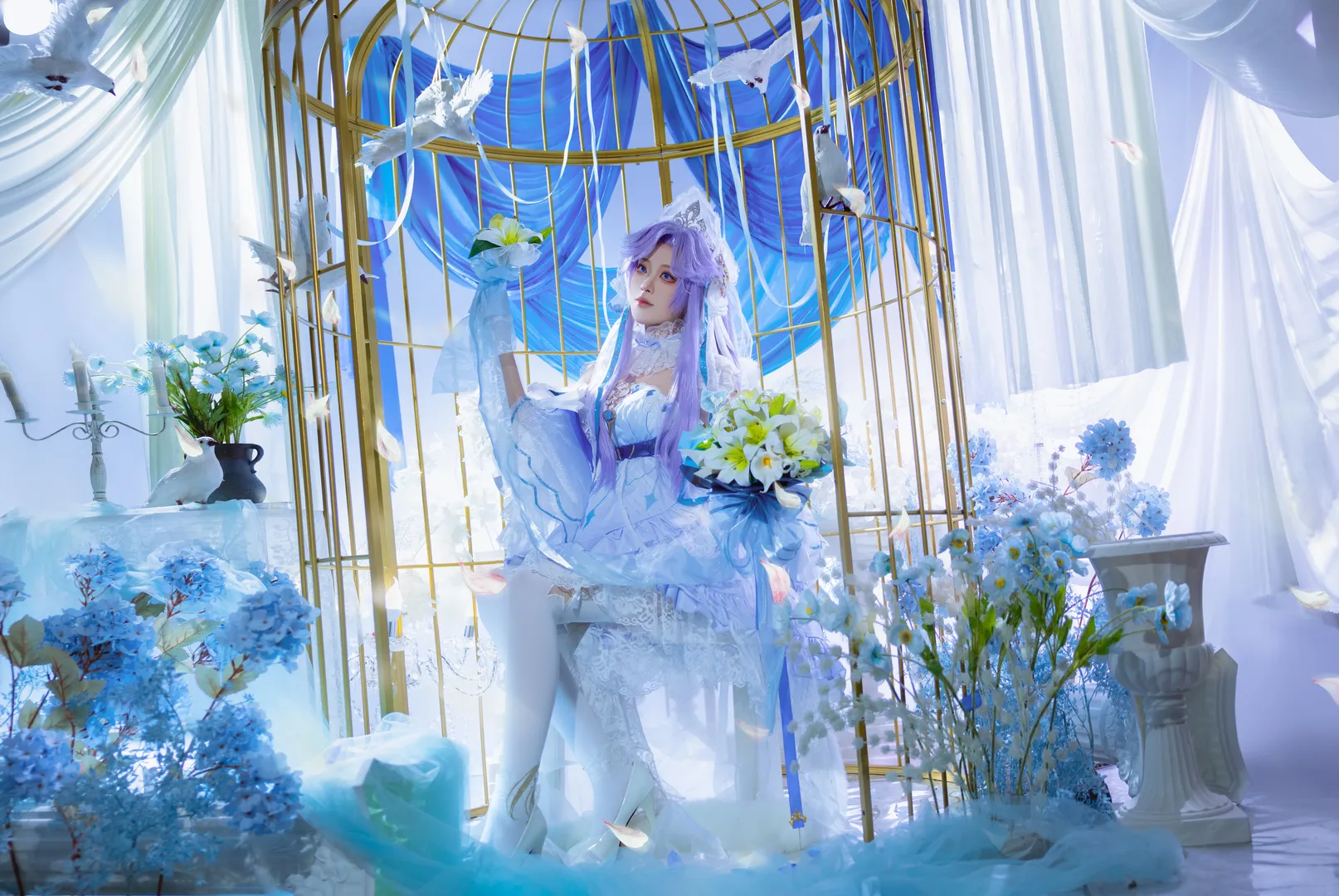 [Da Qiao cosplay] The Cold and Dreamy Bird in a Cage in Honor of Kings