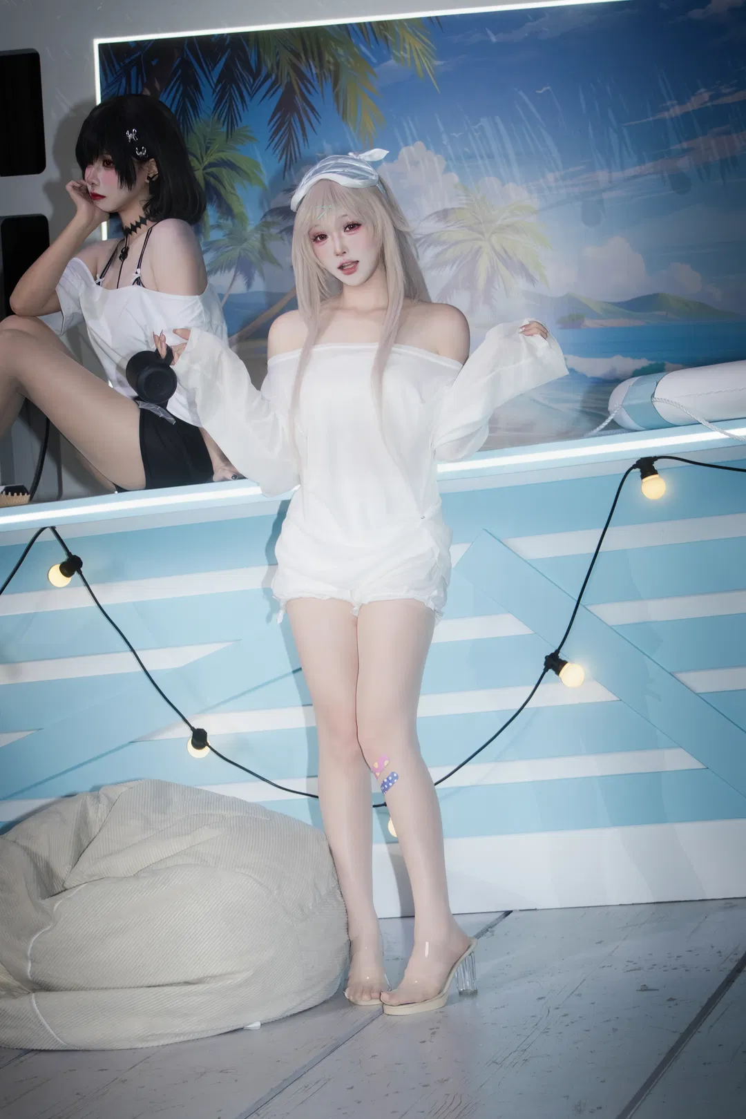 立秋后的清凉节，碧蓝航线主题海边度假风cosplay - 第 1 张
