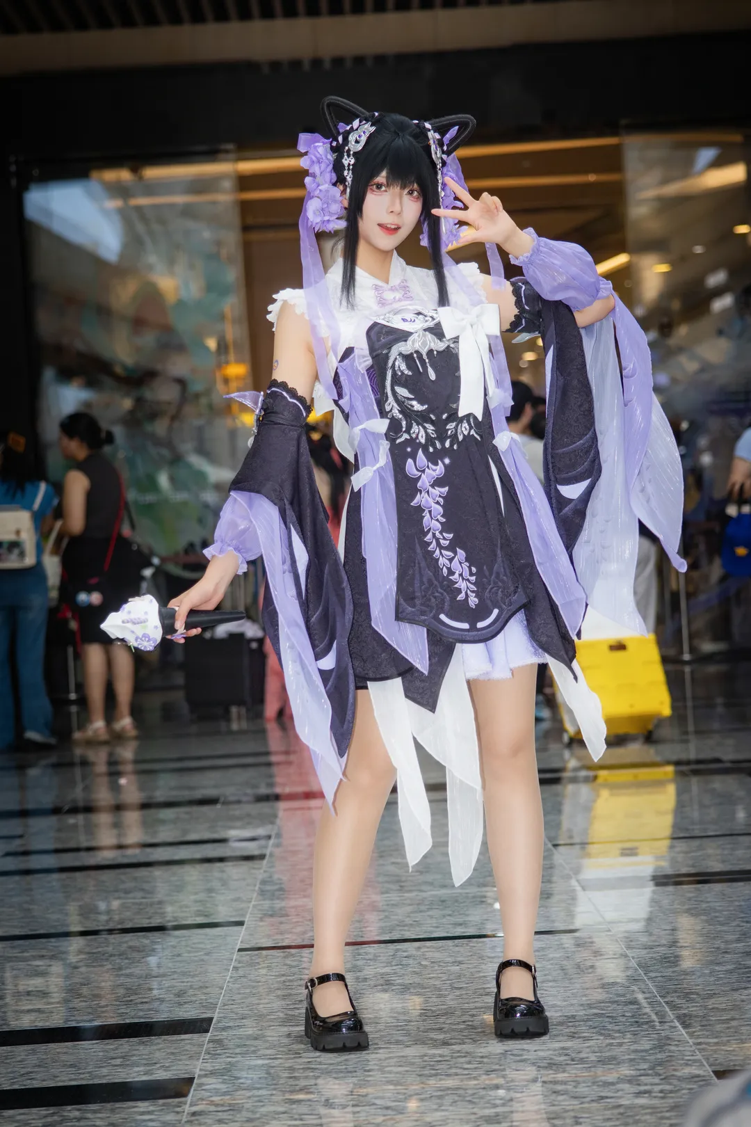 【花蘿cos】劍網三這套紫白裝扮真的太乖了 - 第 1 張