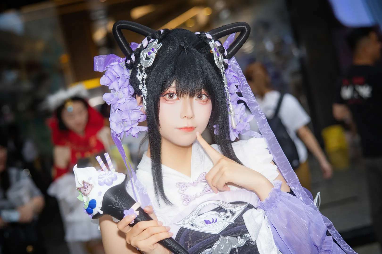 【花蘿cos】劍網三這套紫白裝扮真的太乖了 - 第 2 張
