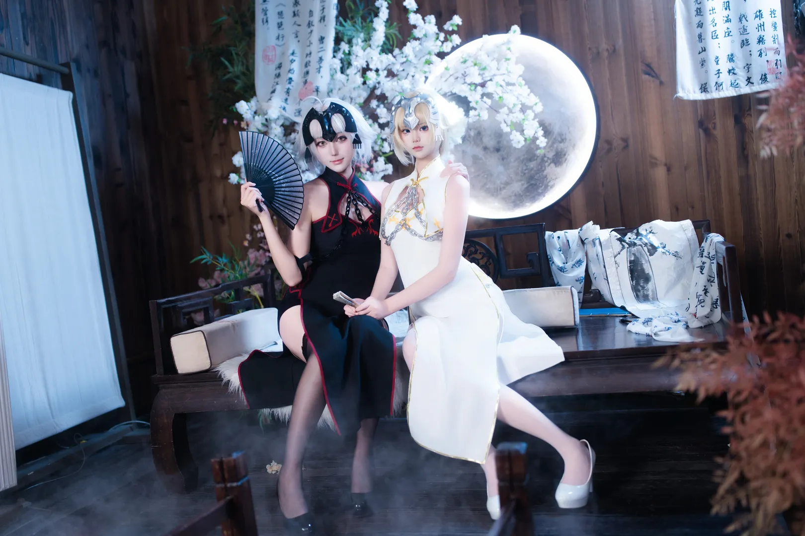 【黑贞cos】FGO命运冠位指定贞德姐妹的旗袍风写真 - 第 3 张