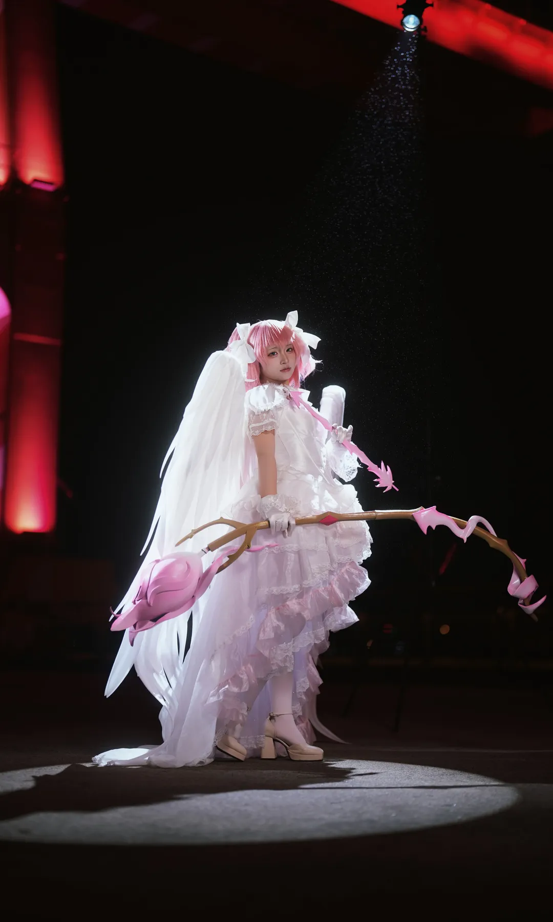 【鹿目圆cos】魔法少女小圆的终极圆神夜景人像 - 第 2 张