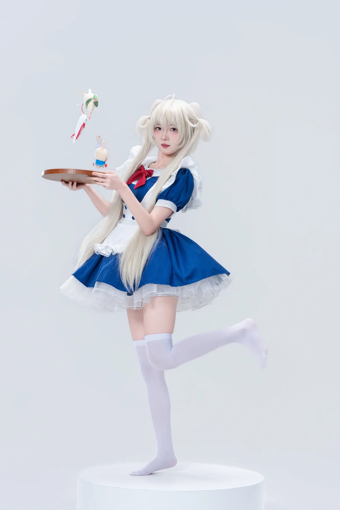 【春日野穹cos】穹妹小女仆装细节拉满的棚拍记录 - 第 3 张