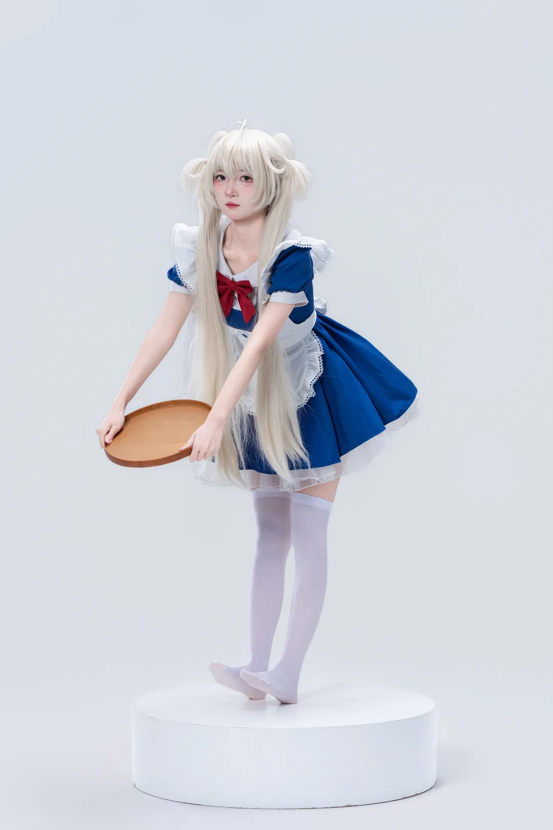 【春日野穹cos】穹妹小女仆装细节拉满的棚拍记录 - 第 4 张