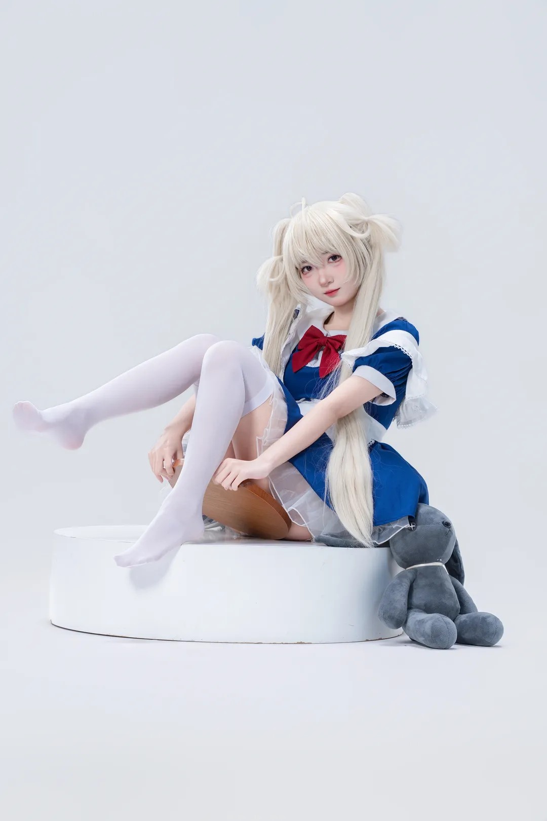 【春日野穹cos】穹妹小女仆装细节拉满的棚拍记录 - 第 6 张