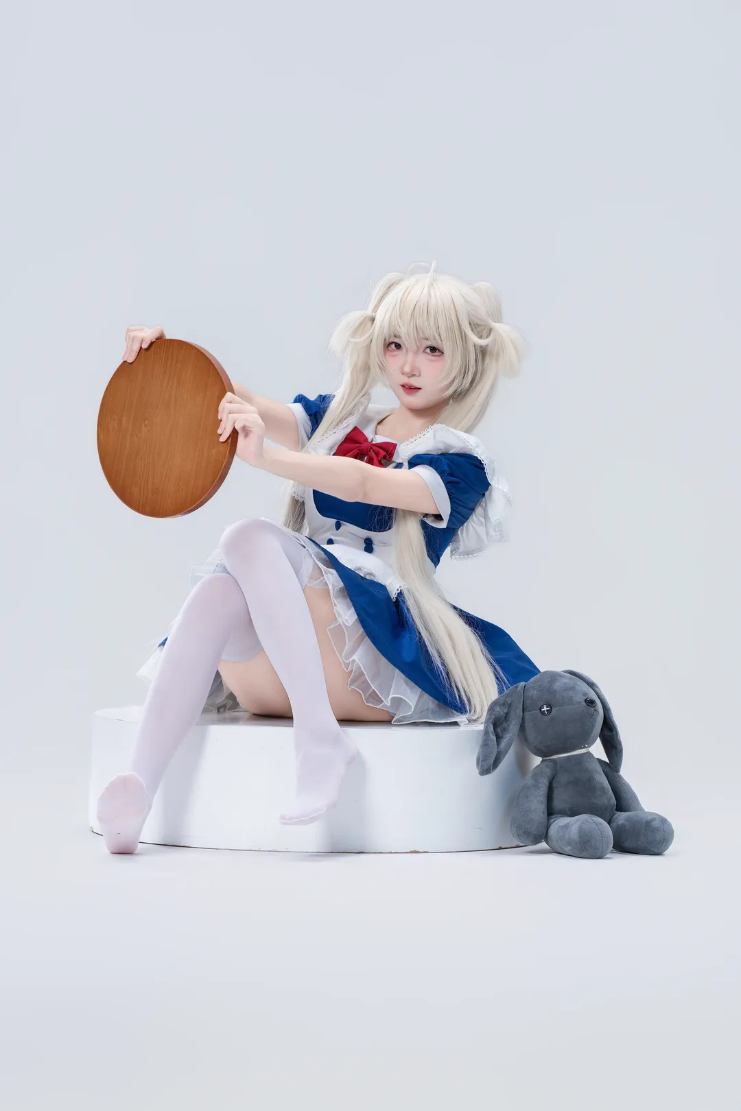 【春日野穹cos】穹妹小女仆装细节拉满的棚拍记录 - 第 8 张