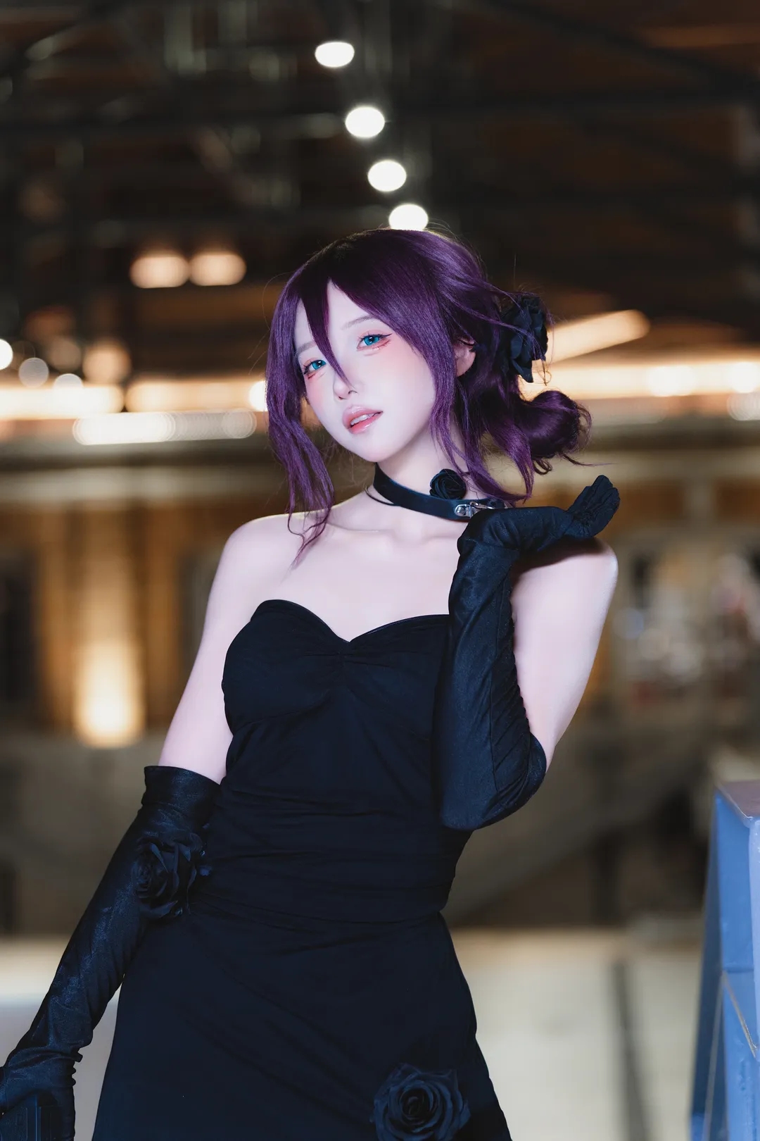 【蕾塞cos】电锯人里的炸弹恶魔，夜晚持枪赴约 - 第 3 张