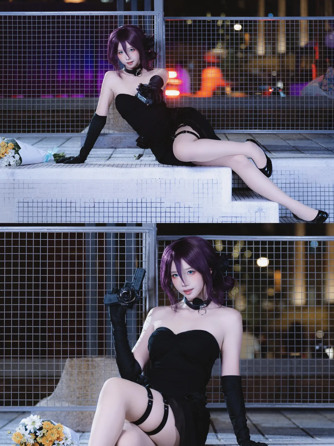 【蕾塞cos】电锯人里的炸弹恶魔，夜晚持枪赴约 - 第 9 张