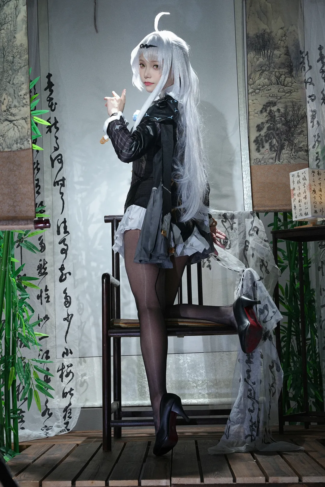 【儀玄cos】絕區零裡的中式古典與黑絲碰撞 - 第 1 張