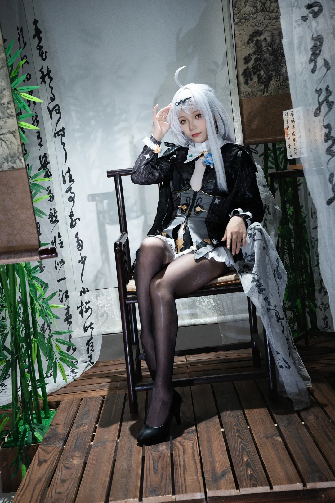 【儀玄cos】絕區零裡的中式古典與黑絲碰撞 - 第 2 張
