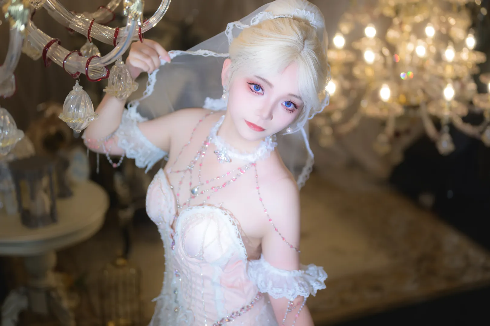 【季莹莹cos】永劫无间谪星，白纱赴一场星夜绮梦 - 第 3 张