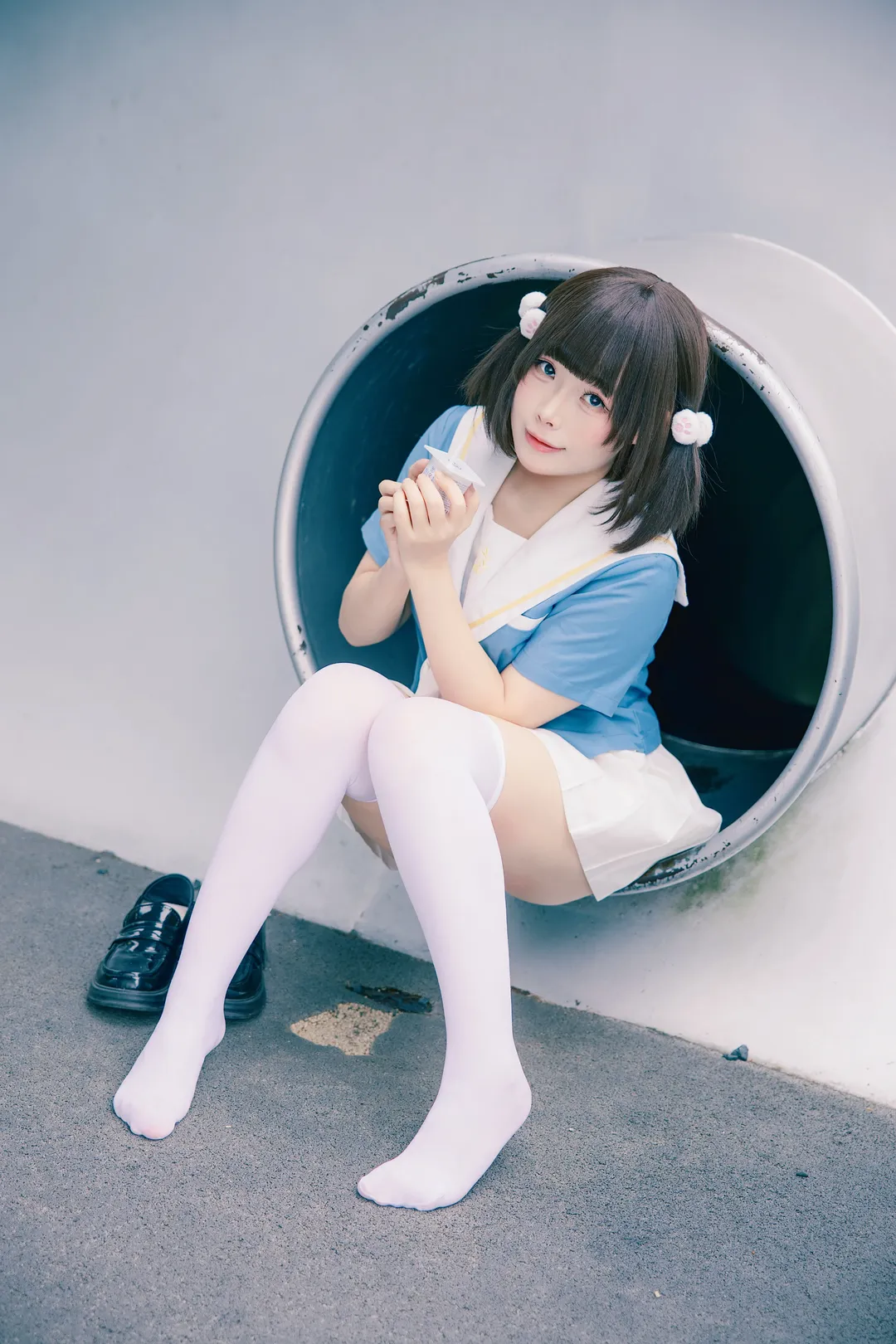 淡系jk水手服，夏日里的清凉雪糕感 - 第 1 张