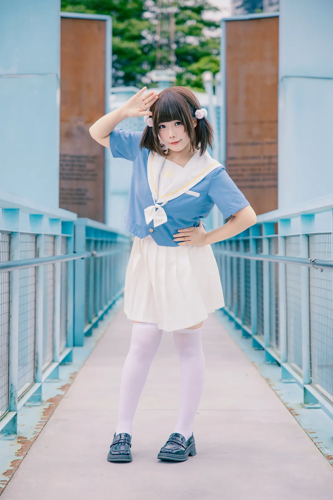 淡系jk水手服，夏日里的清凉雪糕感 - 第 2 张