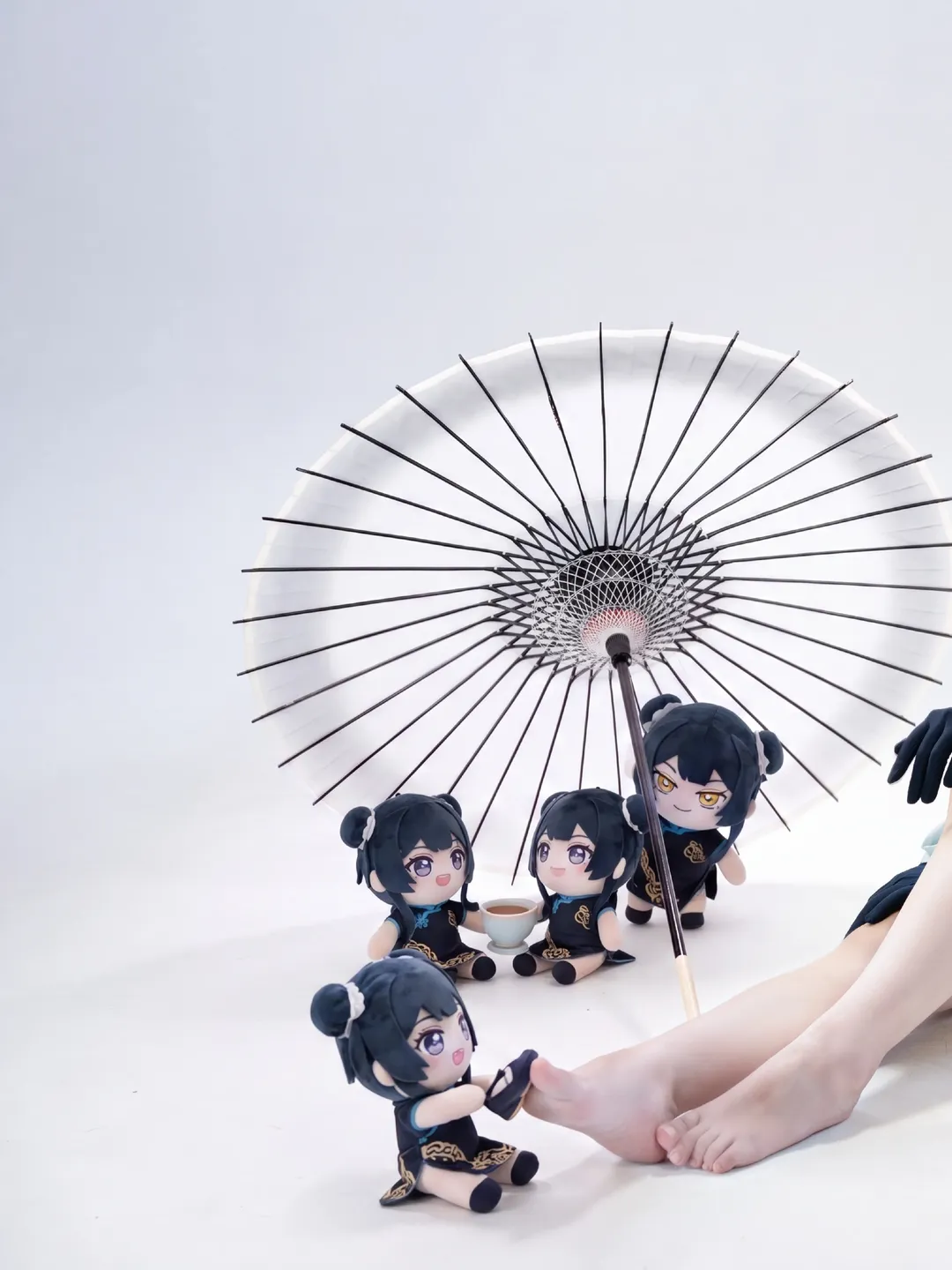 【妃咲cos】蔚蓝档案的旗袍与团子相处日常 - 第 1 张