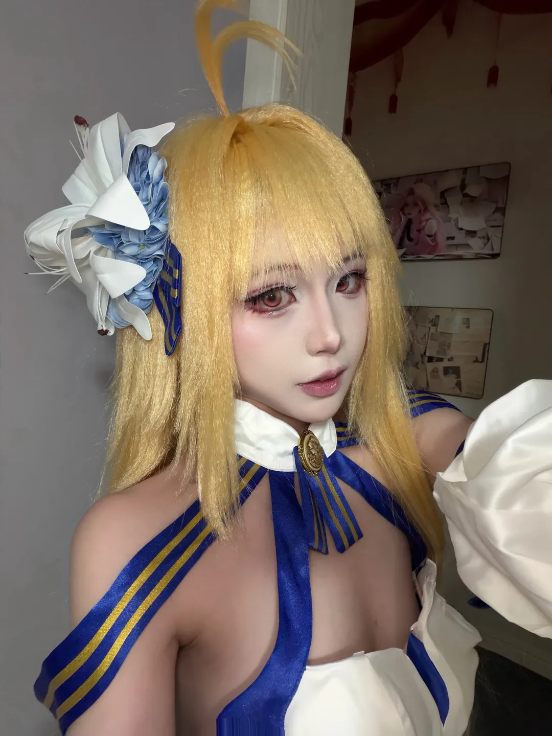 【愛爾奎特cos】月姬，藍白金配色大禮服拍攝分享 - 第 1 張