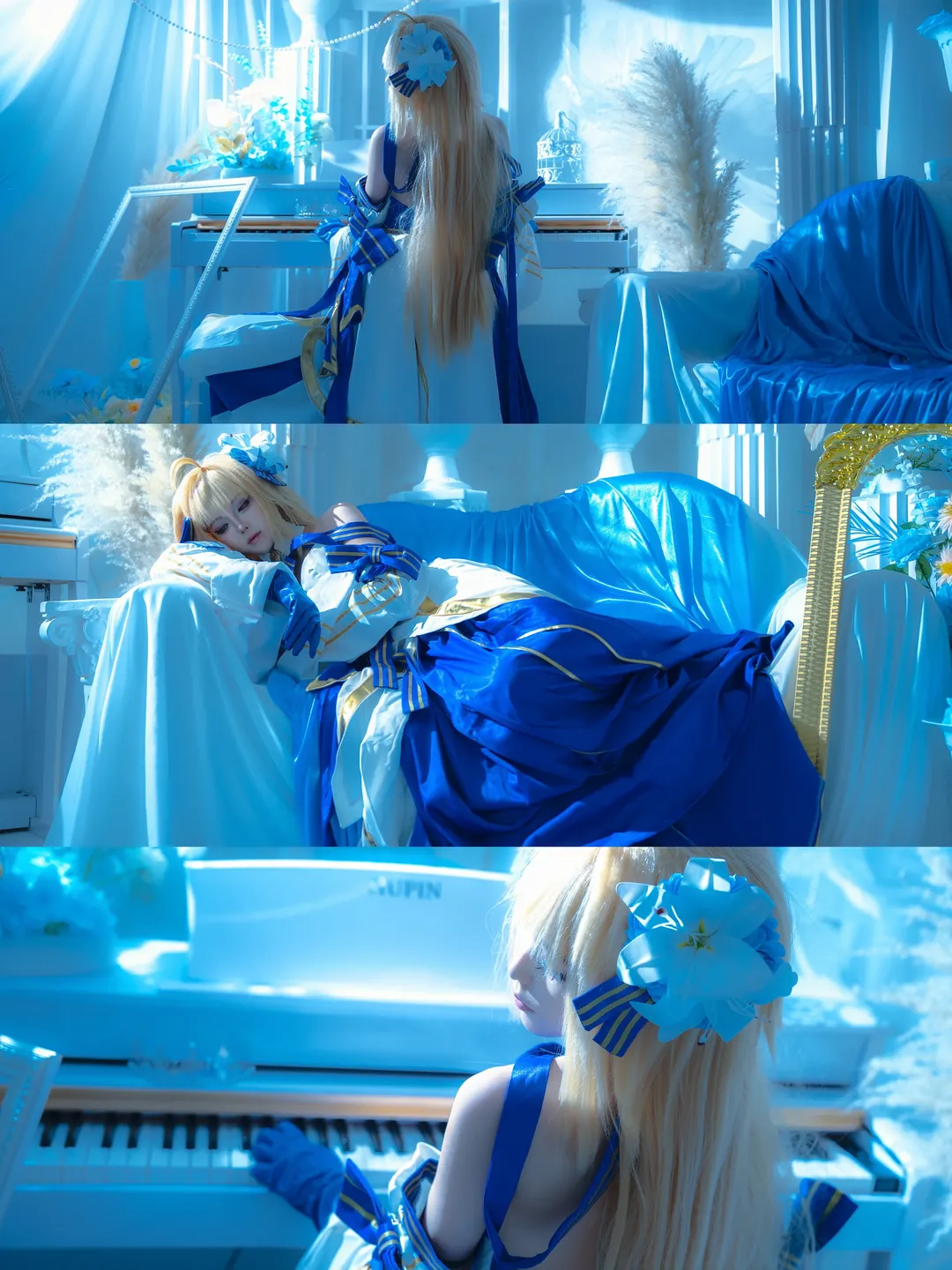 【アルクェイド コスプレ】月姫の青と白の月の都 - 1 枚目
