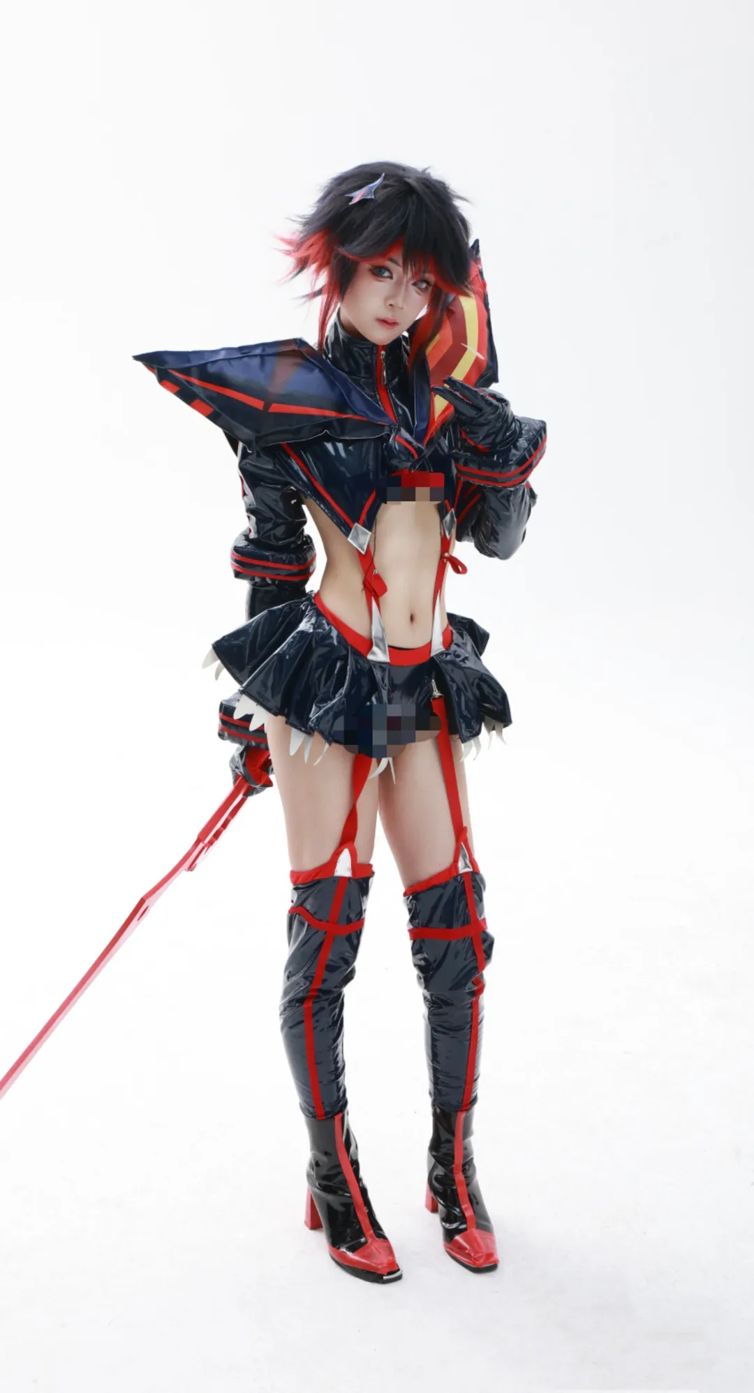 【缠流子cos】斩服少女红黑漆皮战衣棚拍记录 - 第 2 张