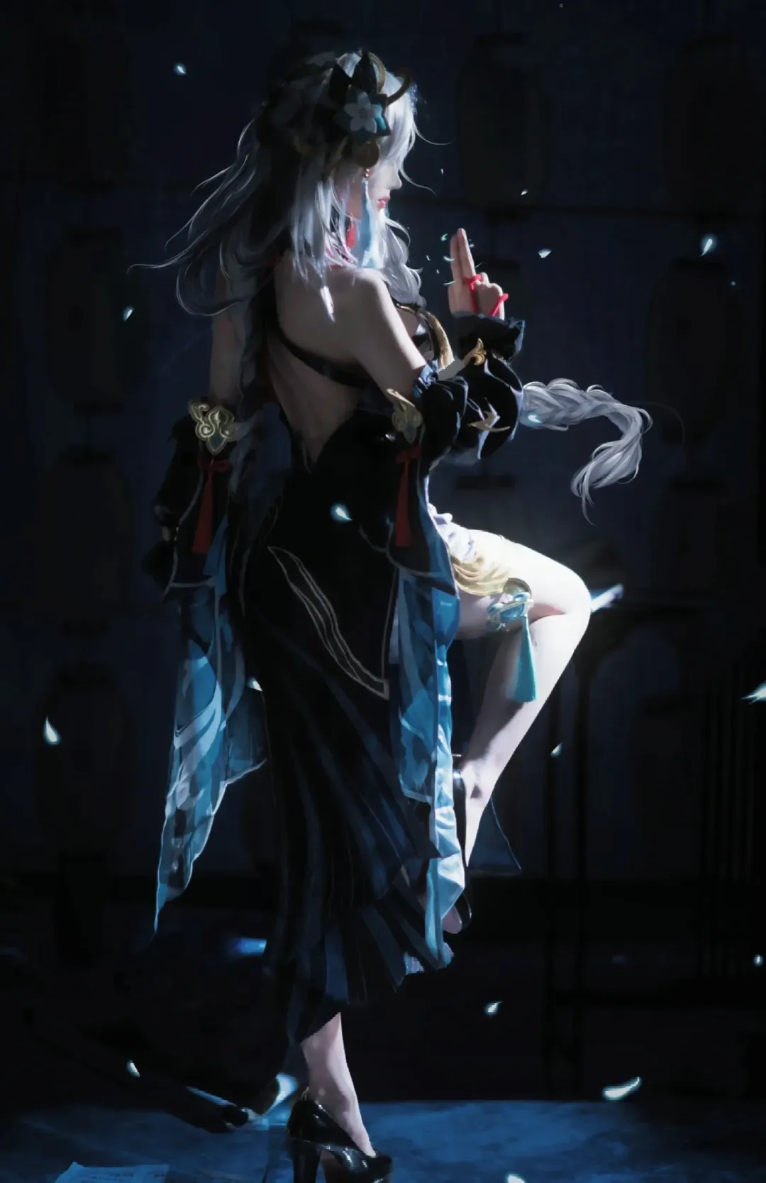 【申鹤cos】原神申鹤的冷艳身姿与绝美细节 - 第 1 张