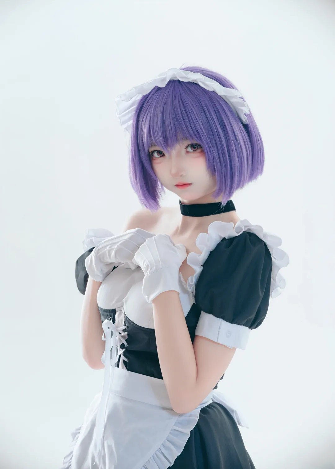 【枫与铃cos】黑白女仆造型的正片分享 - 第 1 张