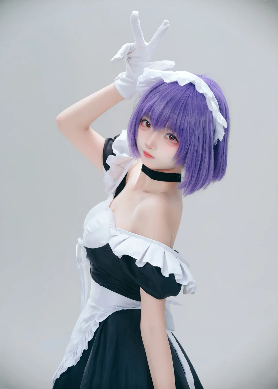 【枫与铃cos】黑白女仆造型的正片分享 - 第 3 张