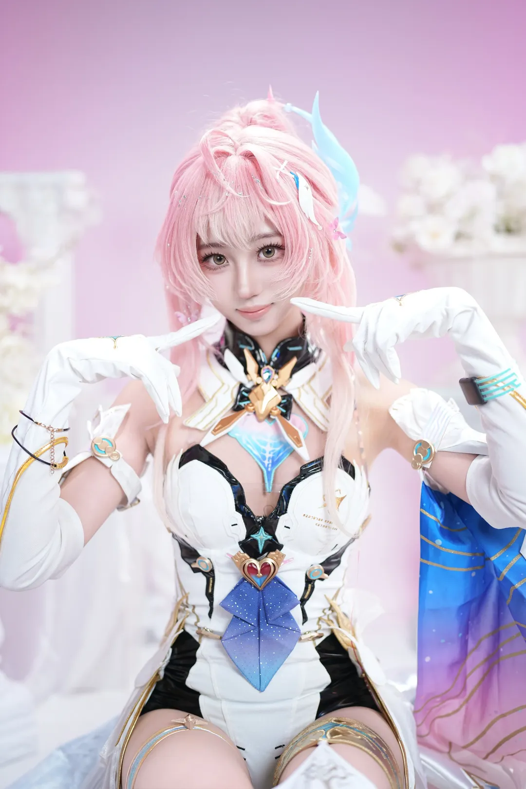 【愛彌斯cos】鳴潮粉發少女的棚拍記錄 - 第 4 張