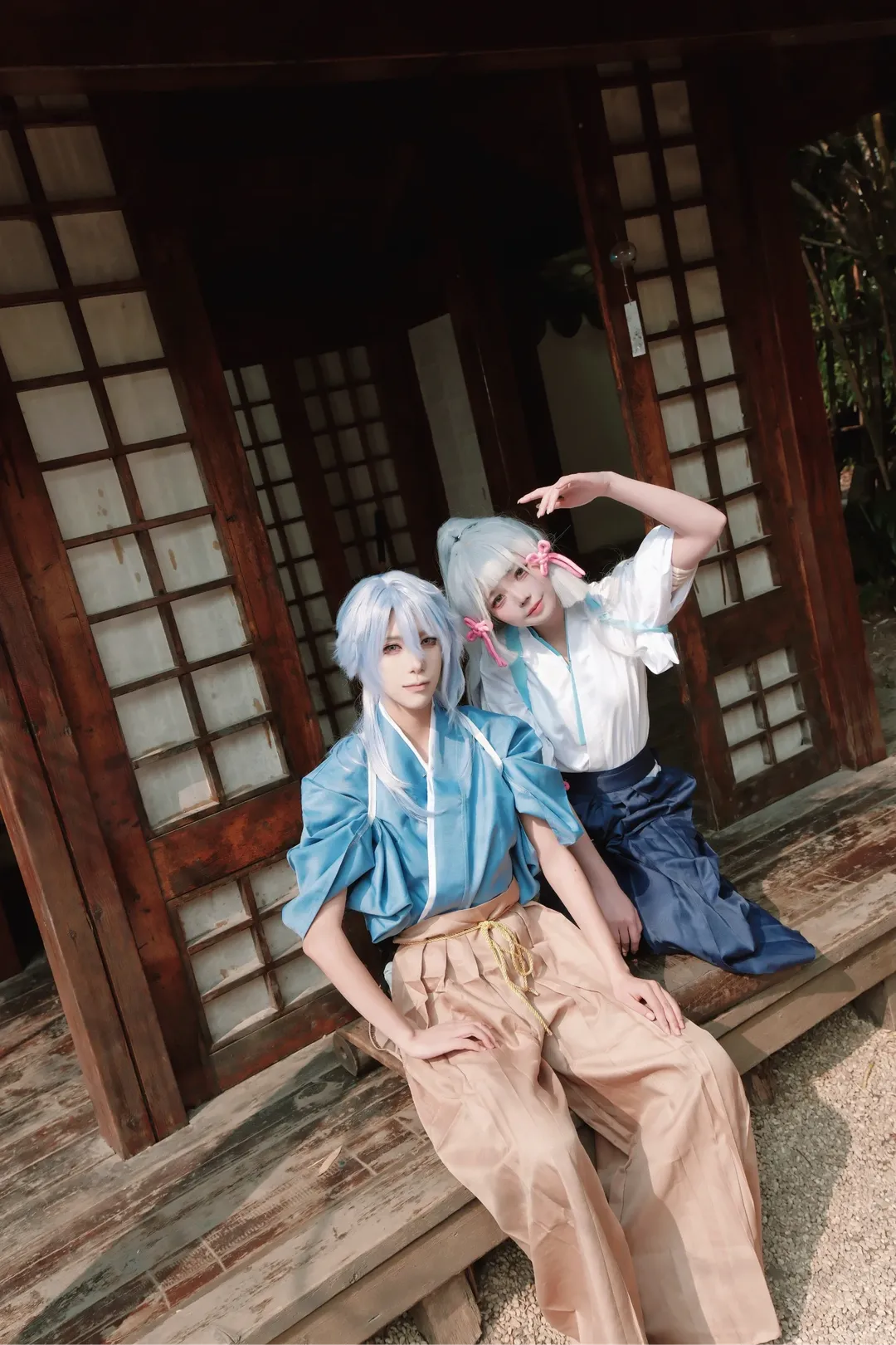 【神裡綾華cos】原神神裡兄妹劍道服日常留影 - 第 4 張