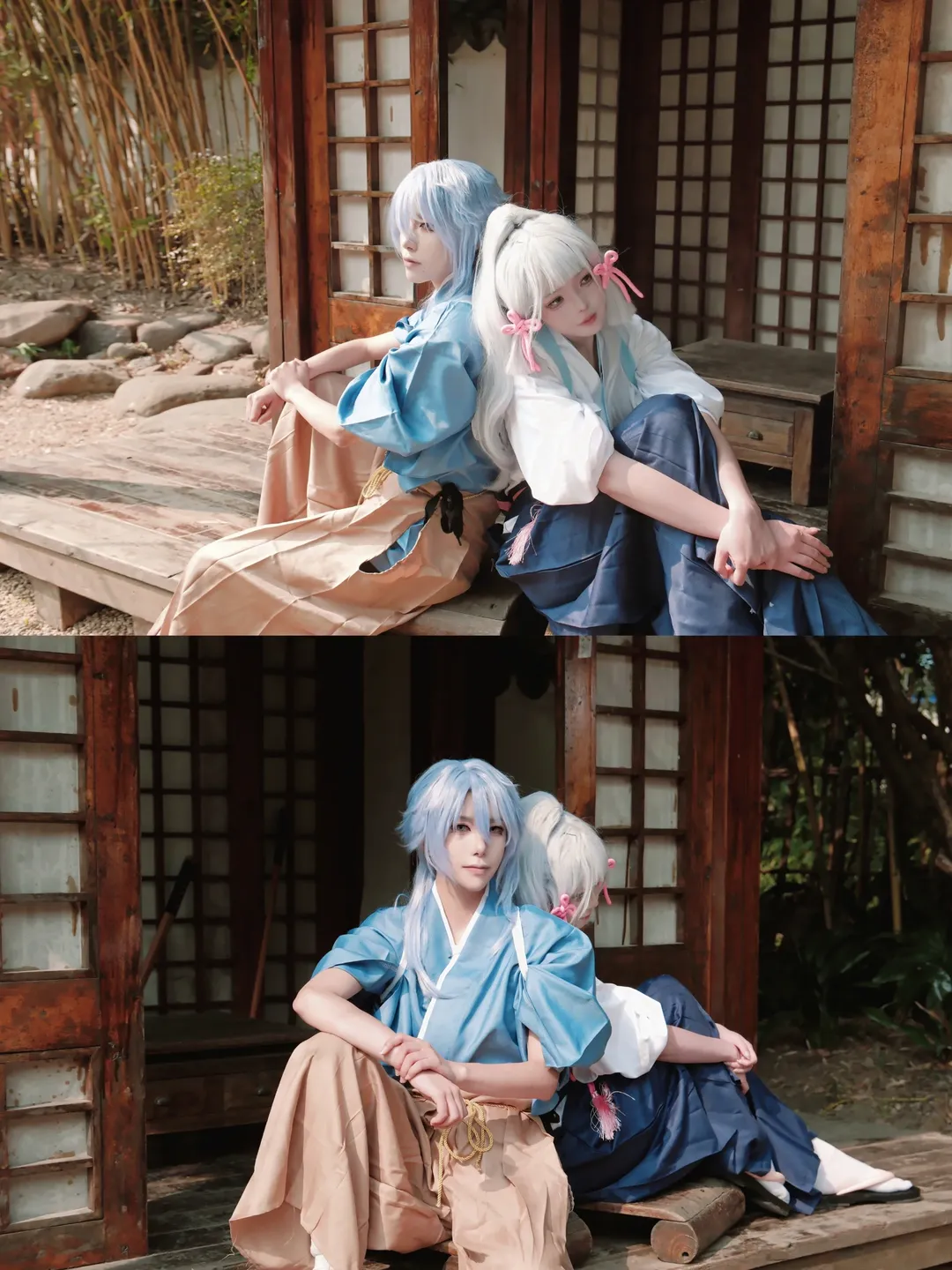 【神裡綾華cos】原神神裡兄妹劍道服日常留影 - 第 5 張
