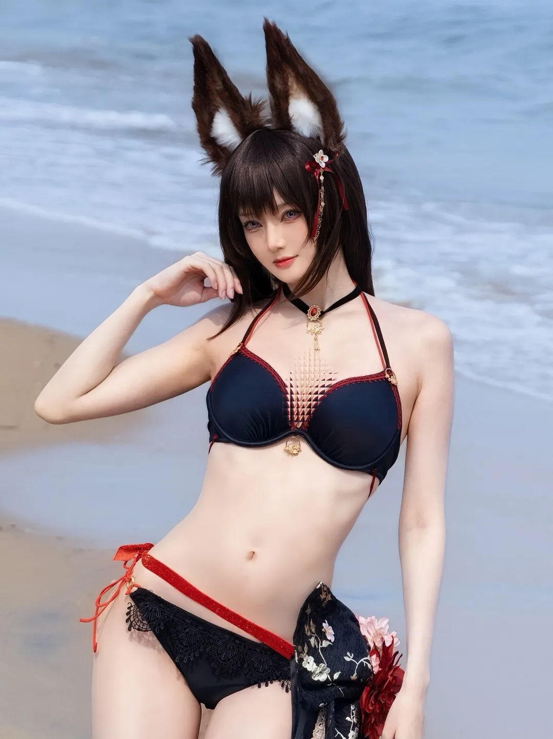 【天城cos】碧藍航線天城的海邊泳裝造型 - 第 1 張