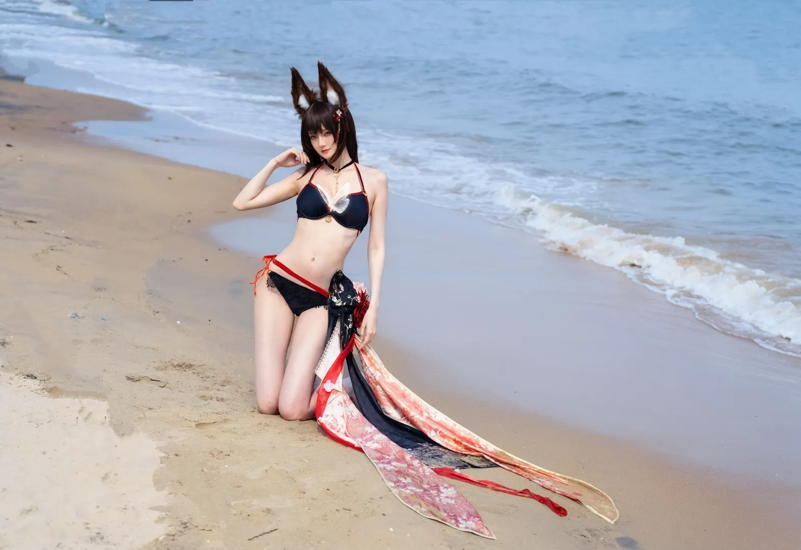 【天城cos】碧藍航線天城的海邊泳裝造型 - 第 2 張
